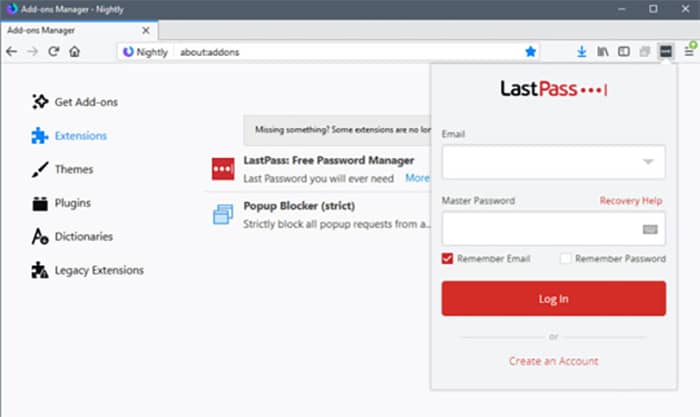 حریم خصوصی - LastPass