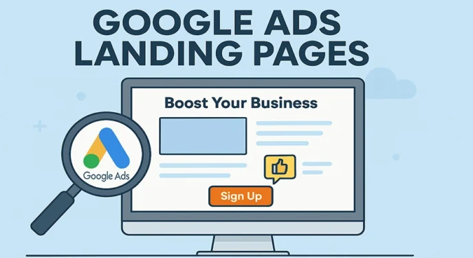 لندینگ پیج گوگل ادز