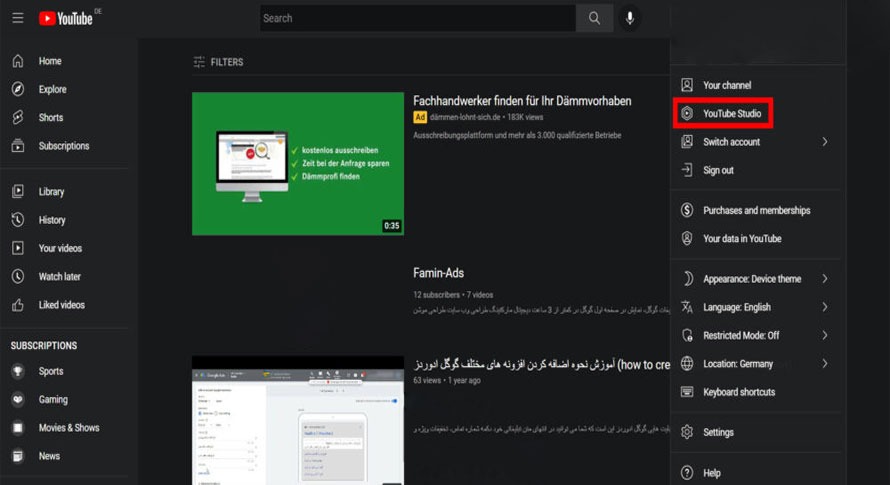 اتصال گوگل ادز به یوتیوب