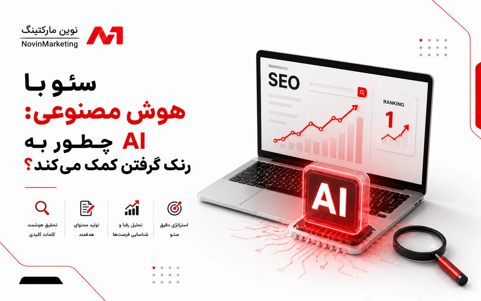 سئو با هوش مصنوعی: AI چطور به رنک گرفتن کمک می‌کند؟