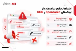 اشتباهات رایج در استفاده از لینکهای Sponsored و UGC